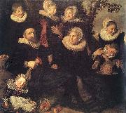 Frans Hals Family Portrait in a Landscape WGA oil painting artist